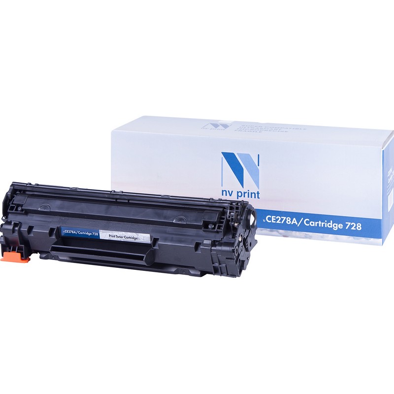 Картридж NVP совместимый NV-CE278A | NV-728 для HP LaserJet Pro P1566 | M1536dnf | P1606dn | Canon MF4580 | 4570 | 4550 | 4450 | 4430 | 4410 Черный (Black) 2100стр.
