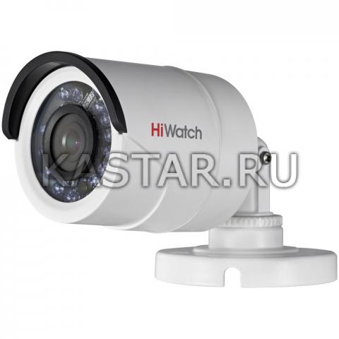  HD-TVI камера 1 Мп с ИК-подсветкой HiWatch DS-T100 (3.6 мм) для улицы