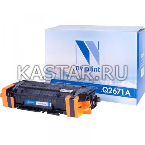 Картридж NVP совместимый NV-Q2671A Cyan для HP LaserJet  Color 3500 | 3550n | 3700 Голубой (Cyan) 4000стр.