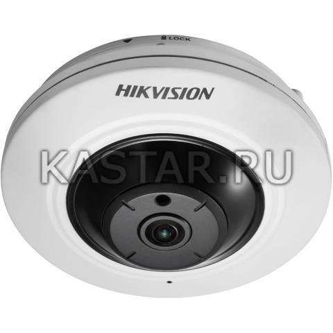  Внутренняя IP-камера 4Мп Hikvision DS-2CD2942F с объективом «рыбий глаз»